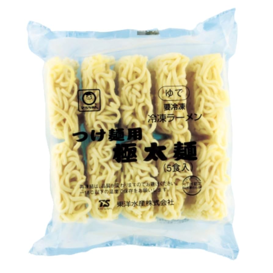 Amazon.co.jp: [冷凍]東洋水産 つけ麺用極太麺 230g : 食品